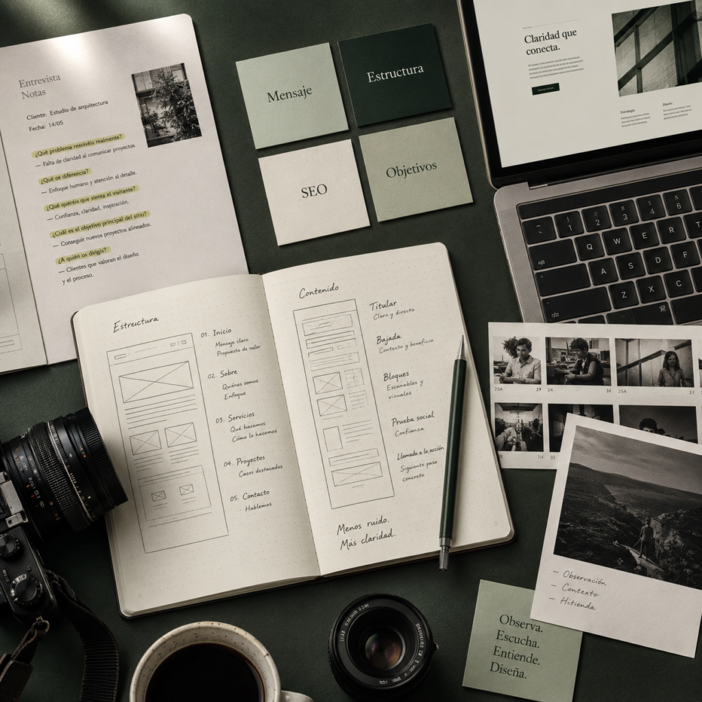 Diseño web, copy y redación textos